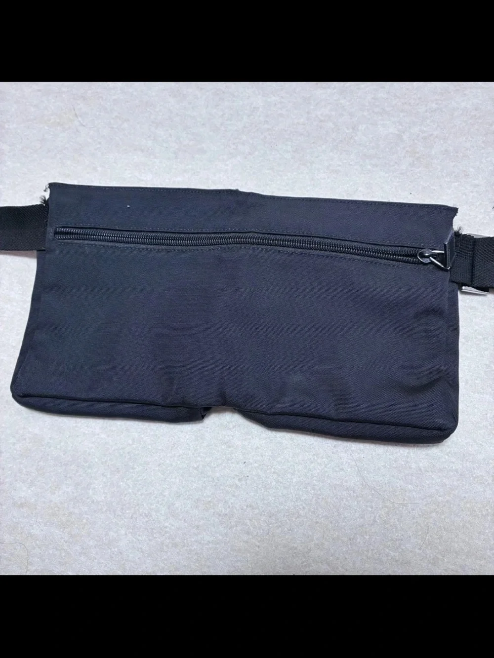 Gucci Black Nylon Dual-Pocket Belt Bag